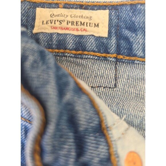 LEvi Premium Jean Women Sz 26 Ribcage Straight Ankle High Rise Reissue Capital E - Picture 9 of 10